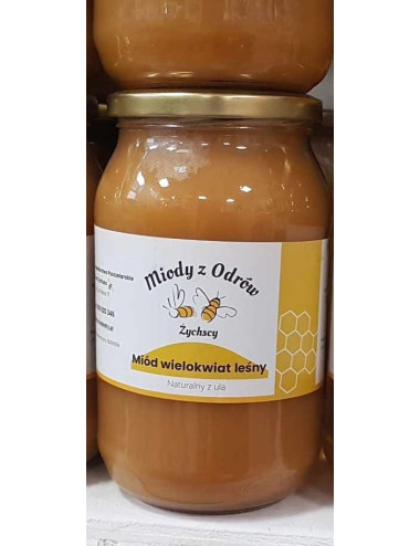 Natural Multiflorous Forest Honey 1.2 kg, Pure, Organic, Unheated