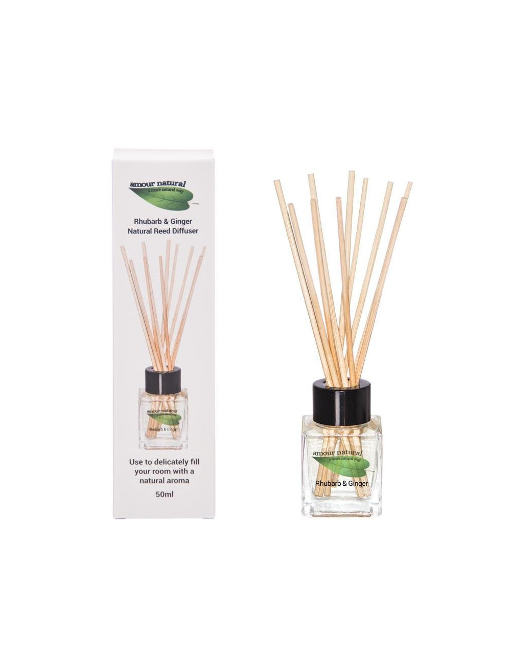 Amour Natural Rhubarb & Ginger Reed Diffuser 50ml