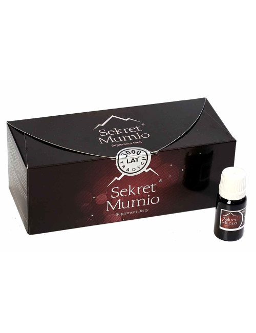 Secret Mumio - Purified Mumio in liquid form - 21 bottles of 10 ml