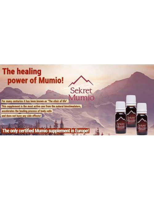 Secret Mumio - Purified Mumio in liquid form - 21 bottles of 10 ml