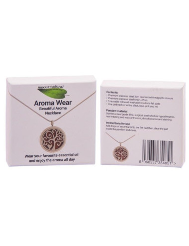 Aromatherapy Necklace model nr2 "Tree with Heart"