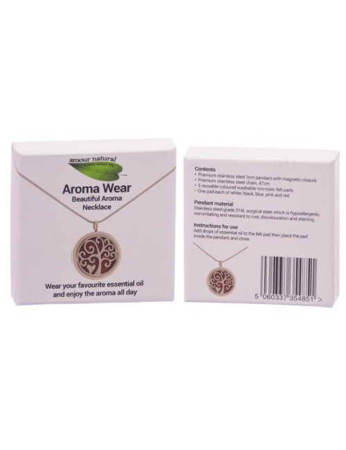 Aromatherapy Necklace model nr2 "Tree with Heart"