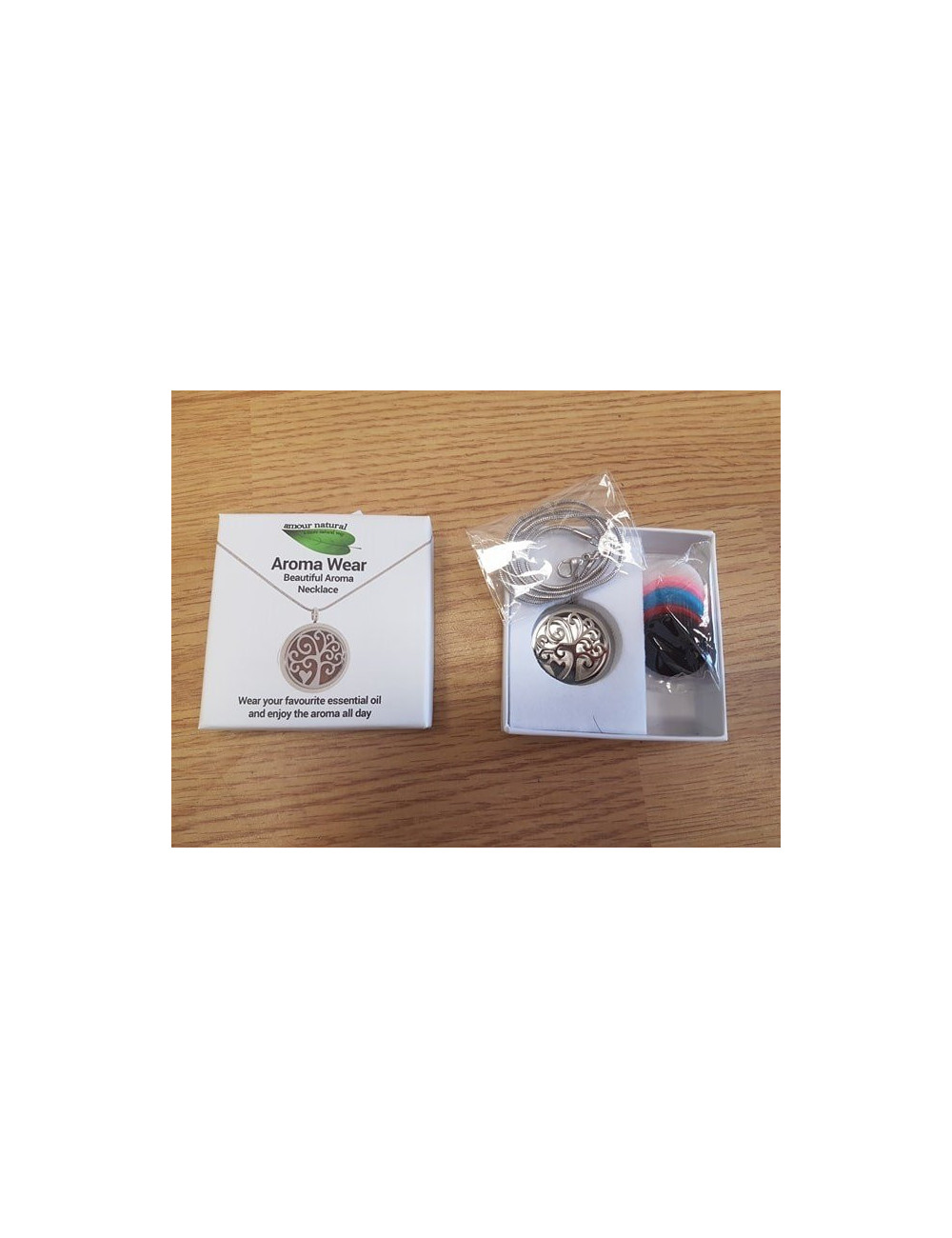 Aromatherapy Necklace model nr2 "Tree with Heart"