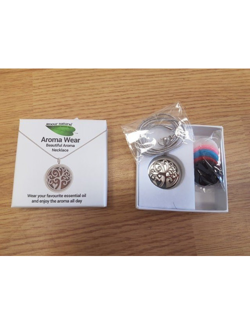 Aromatherapy Necklace model nr2 "Tree with Heart"