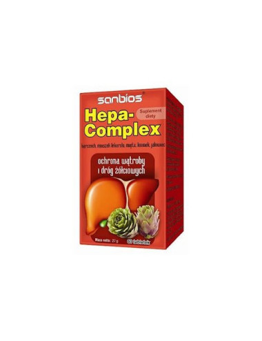 Hepa Complex Protection of the Liver, Biliary Tract and for Detox, 60 tablets