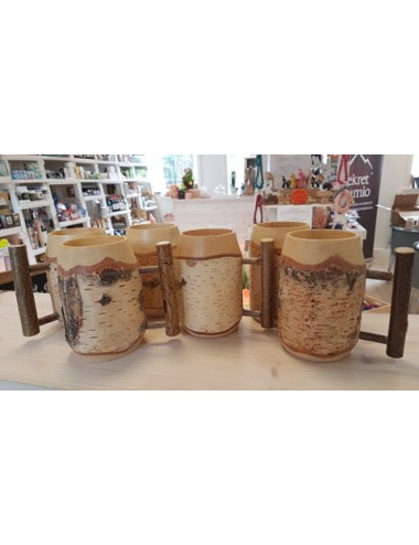 Handmade Wooden Mugs BIG Size