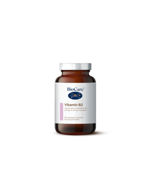 BioCare Vitamin B2 30 Veg Capsules