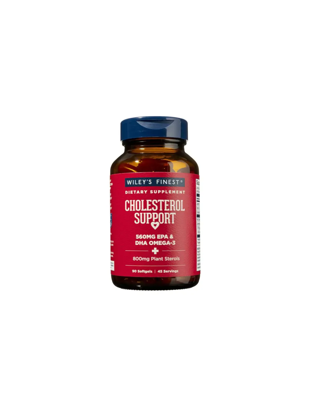 Wild Alaskan Fish Oil – Cholesterol Support, Wiley’s Finest, 90 capsules