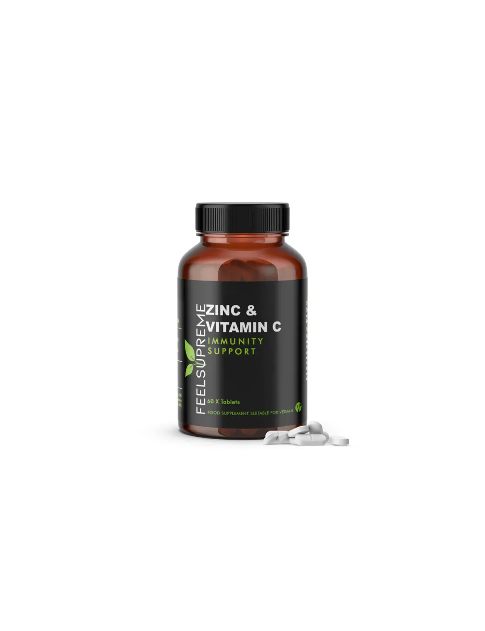 Zinc with vitamin C, 60 tablets, Feel Supreme / Cynk plus witamina C