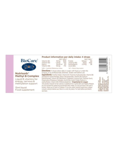 Nutrisorb® Methyl B Complex 15ml BioCare