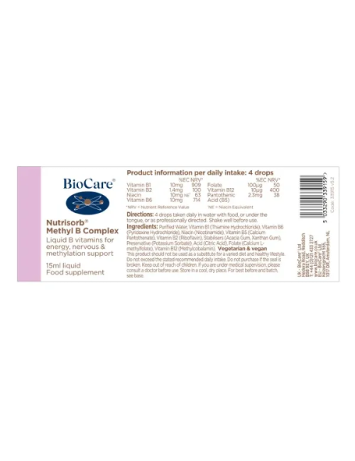 Nutrisorb® Methyl B Complex 15ml BioCare