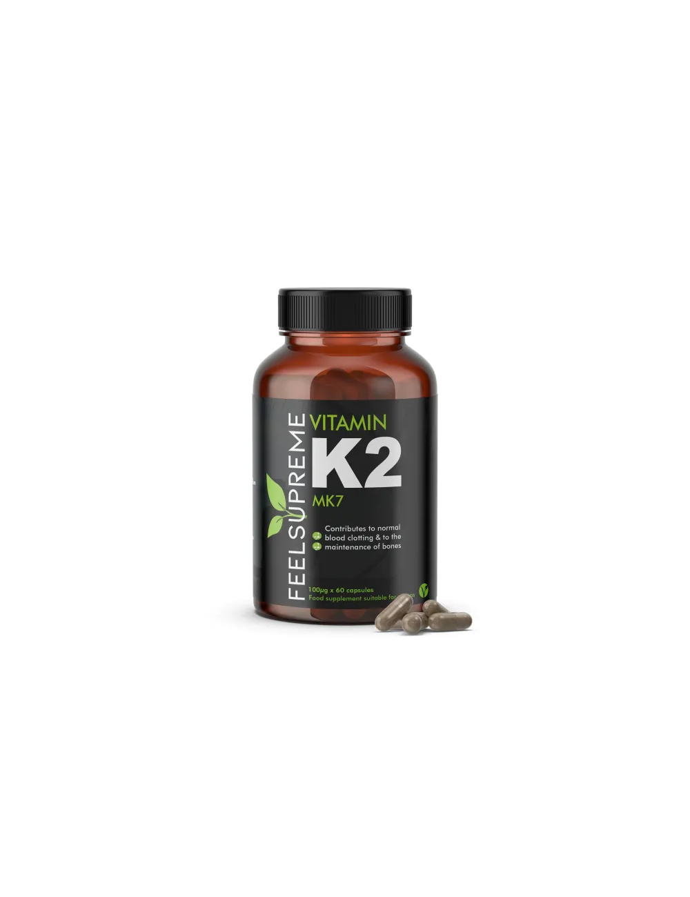 Vitamin K2MK7 100ug, 60 capsules, Feel Supreme