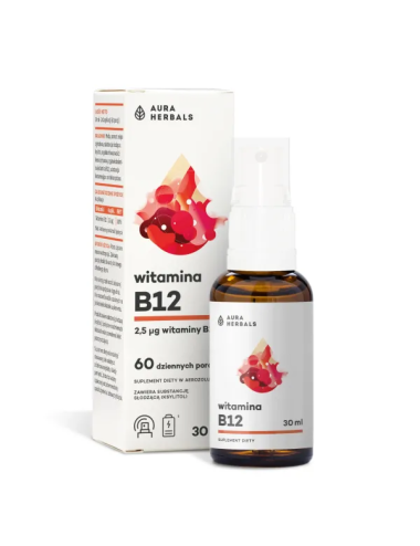 Vitamin B12, 30 ml spray Aura Herbals
