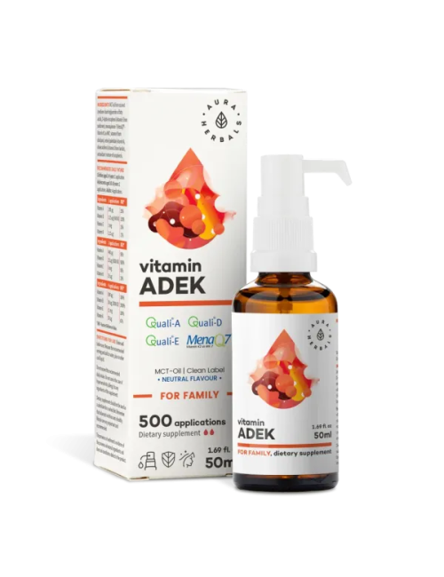 Vitamins ADEK for family MCT-oil 50ml, Aura Herbals