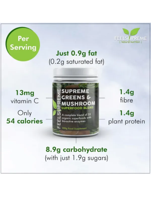Supreme Greens and Mushroom Blend 300g, Feel Supreme