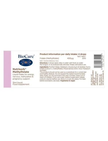 Nutrisorb® Methylfolate 15ml BioCare