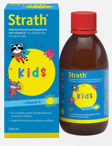 Strath Kids Elixir + Vit D 250ml