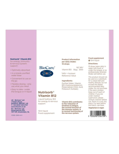 Nutrisorb® Vitamin B12 15ml BioCare