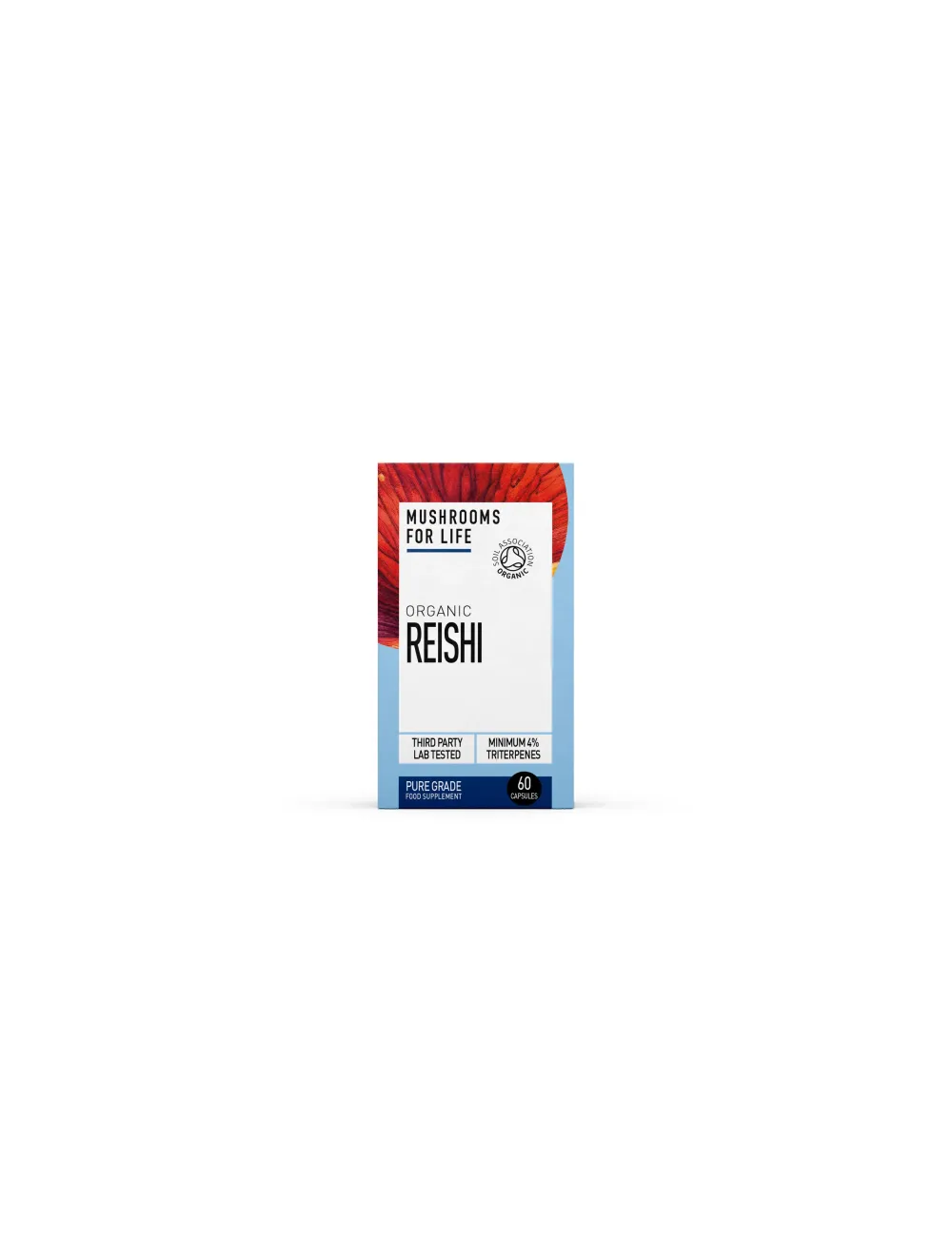 Organic Reishi 60 capsules Mushrooms For Life