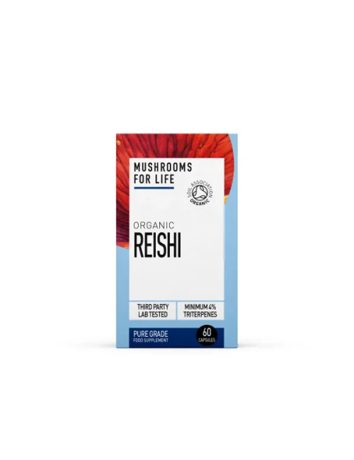Organic Reishi 60 Capsules | High Strength Reishi Extract | Mushrooms For Life