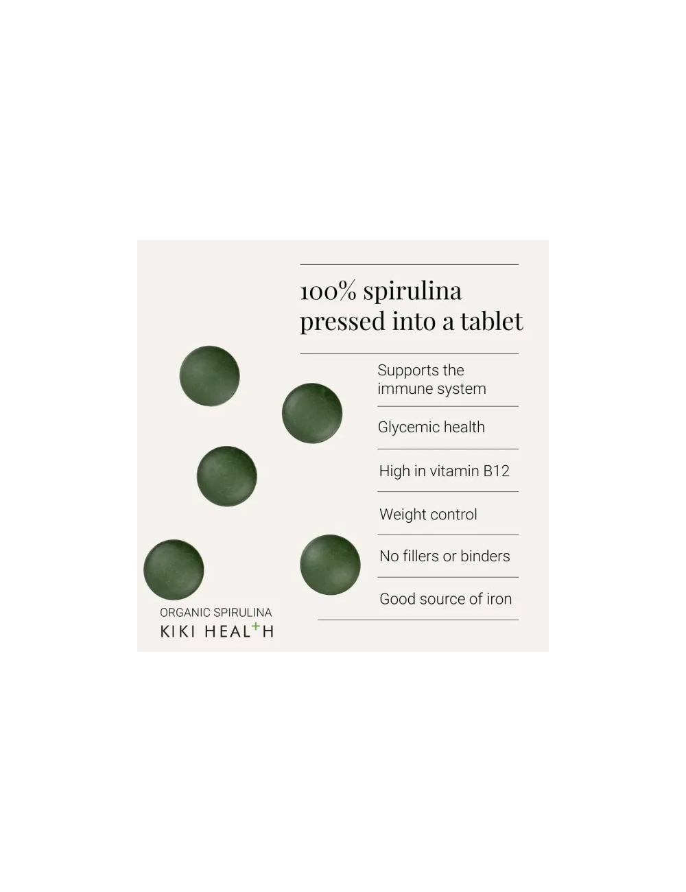 Spirulina Tablets, Organic - 200 Tablets