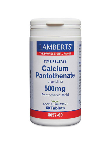Calcium Pantothenate 500mg – Vitamin B5 (pantothenic acid) Lamberts