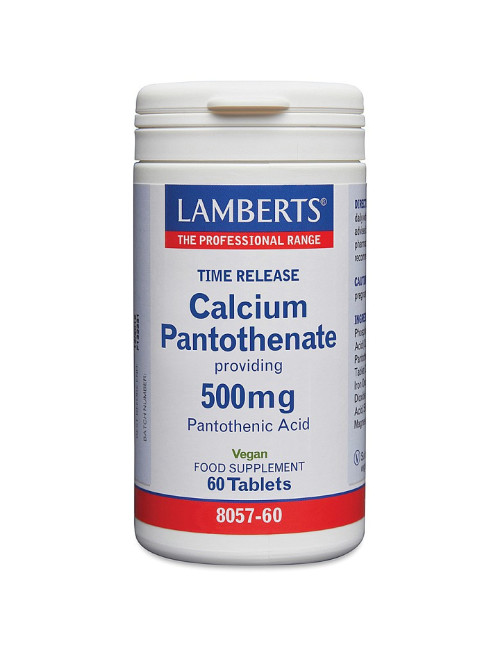 Calcium Pantothenate 500mg – Vitamin B5 (pantothenic acid) Lamberts