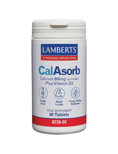 CalAsorb®- Calcium 800mg Calcium (as citrate) with Vitamin D3 Lamberts