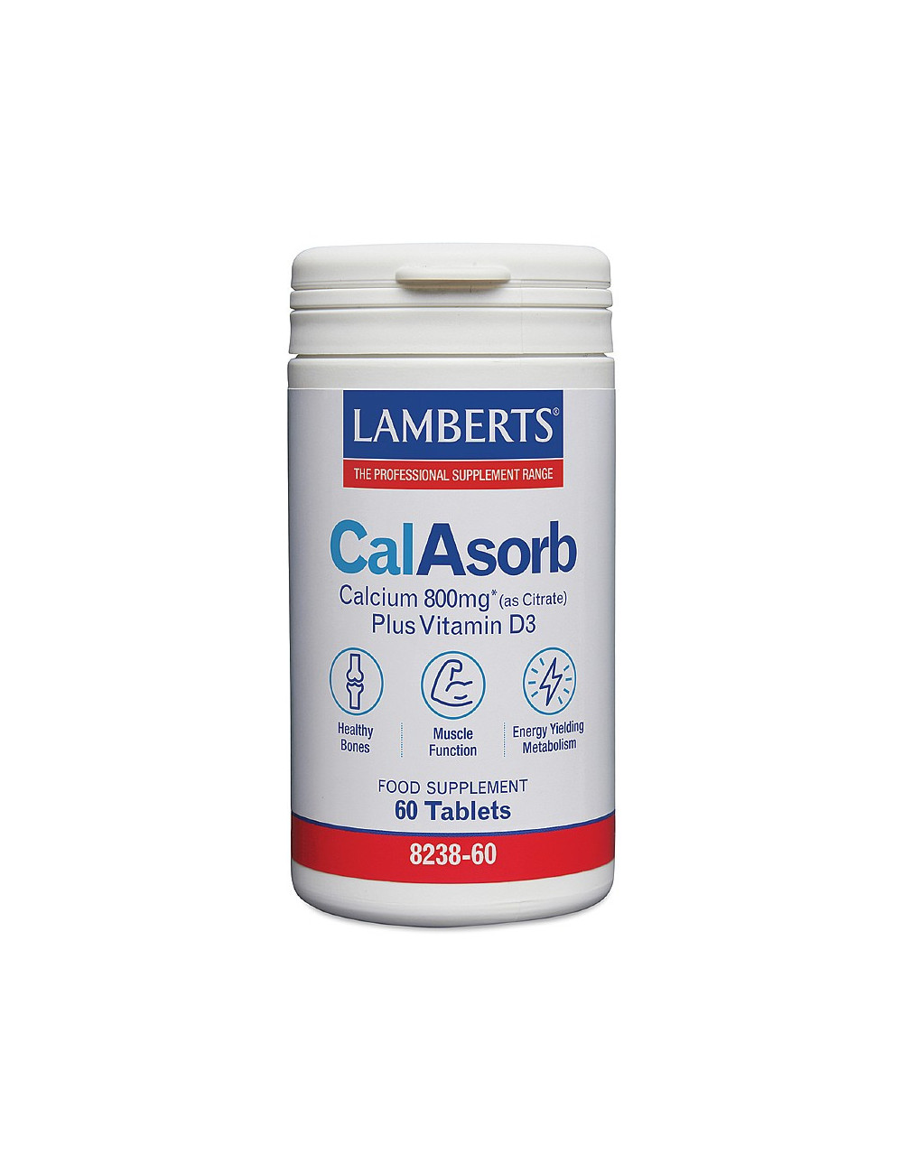 CalAsorb®- Calcium 800mg Calcium (as citrate) with Vitamin D3 Lamberts