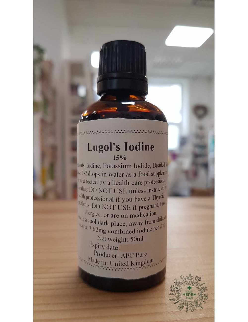 Lugol's Iodine Solution 15%, 50ml