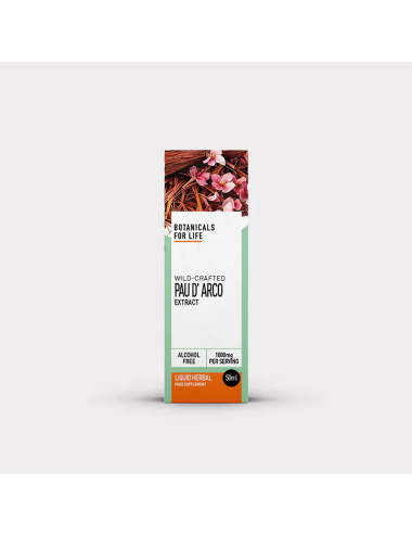 Wild Crafted Pau D'arco Extract 50ml, Botanicals for life