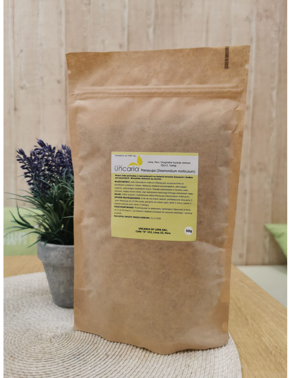 Manayupa Original Peruvian Herbs 50g, Instytut Uncaria