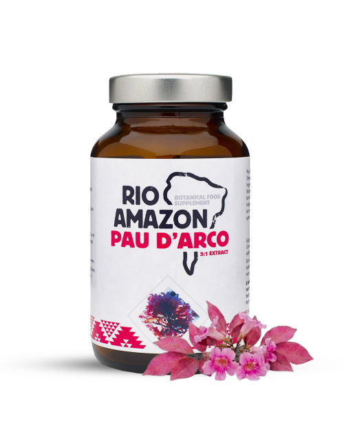 Rio Amazon Pau D’Arco Bark 5:1 Extract 500mg, 60 Veg Capsules