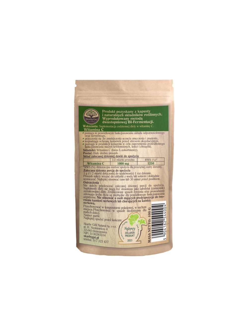 Skarby Gai Natural Vitamin C Powder from Cabbage 100g