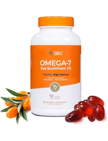 SIBU Omega 7, Sea buckthorn Oil, 60 Soft-Gels