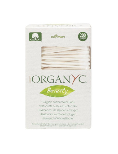 Organyc 100% Organic Cotton Beauty Buds 200 pieces