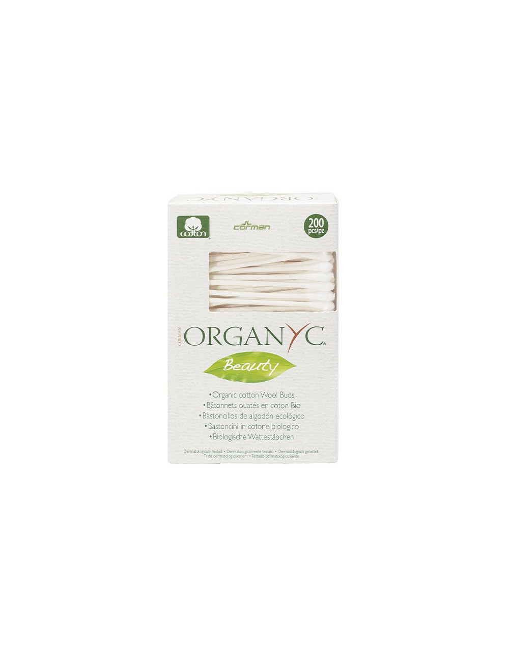 Organyc 100% Organic Cotton Beauty Buds 200 pieces