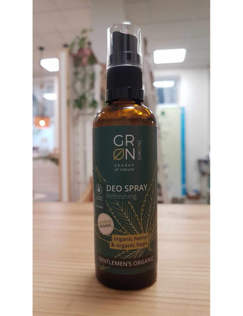 GRN Organic Refreshing Deodorant Spray Hemp & Hops Men 75ml