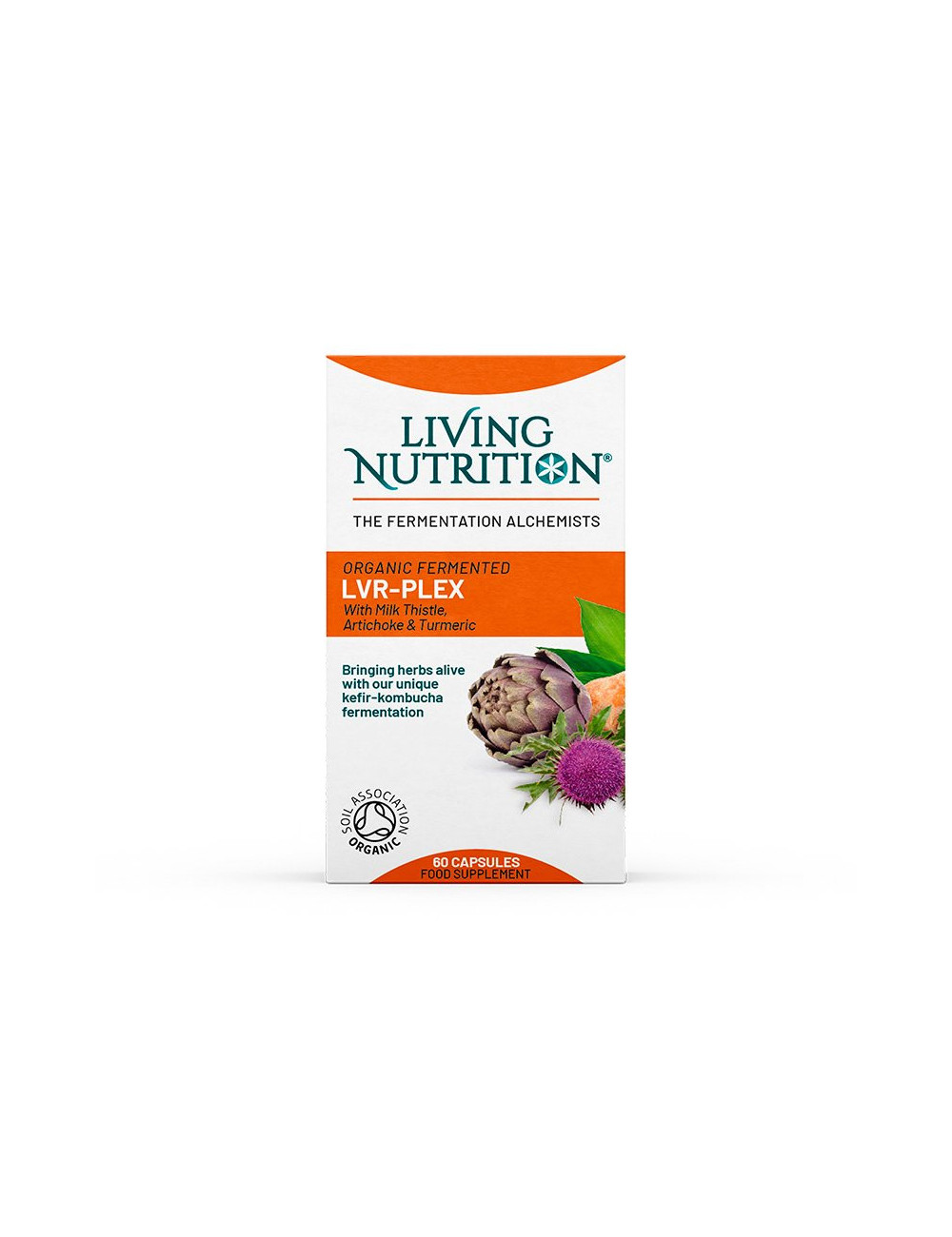 Living Nutrition Organic Fermented LVR-Plex 60 capsules