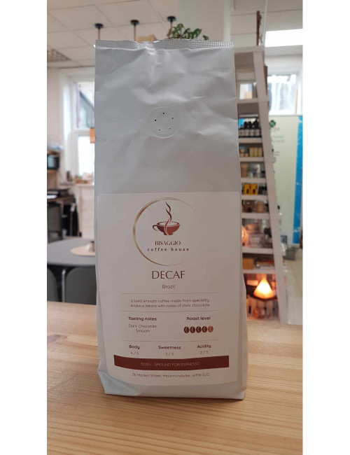 DECAF Brazil Coffee Ground 500g | Swiss-Water Arabica Decaf Coffee