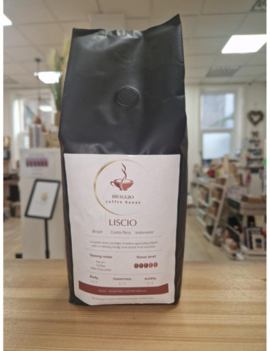 Bisaggio Coffee House, LISCIO Coffee Beans 500g