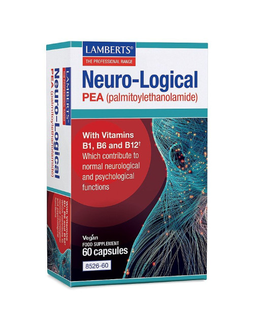 Neuro-Logical Palmitoylethanolamide (PEA) with vitamins B1, B6 and B12 Lamberts