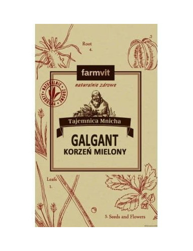 Galgant powder 50g, FARMVIT