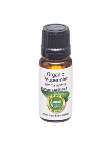 Peppermint Organic Pure Essential Oil 10ml, Amour Natural