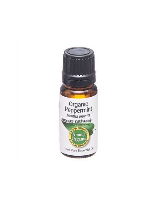 Peppermint Organic Pure Essential Oil 10ml, Amour Natural