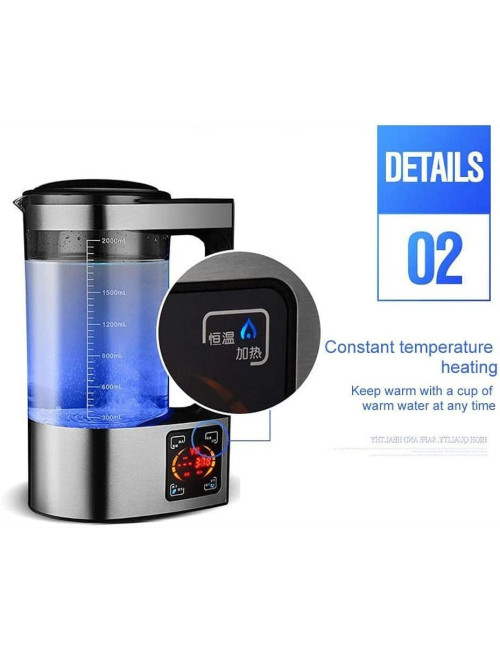 Hydrogen rich Electric Kettle Healthy Hydrogen-rich Generator Electrolysis Water Heating Machine 2L