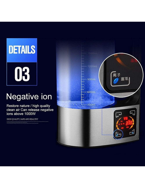 Hydrogen rich Electric Kettle Healthy Hydrogen-rich Generator Electrolysis Water Heating Machine 2L