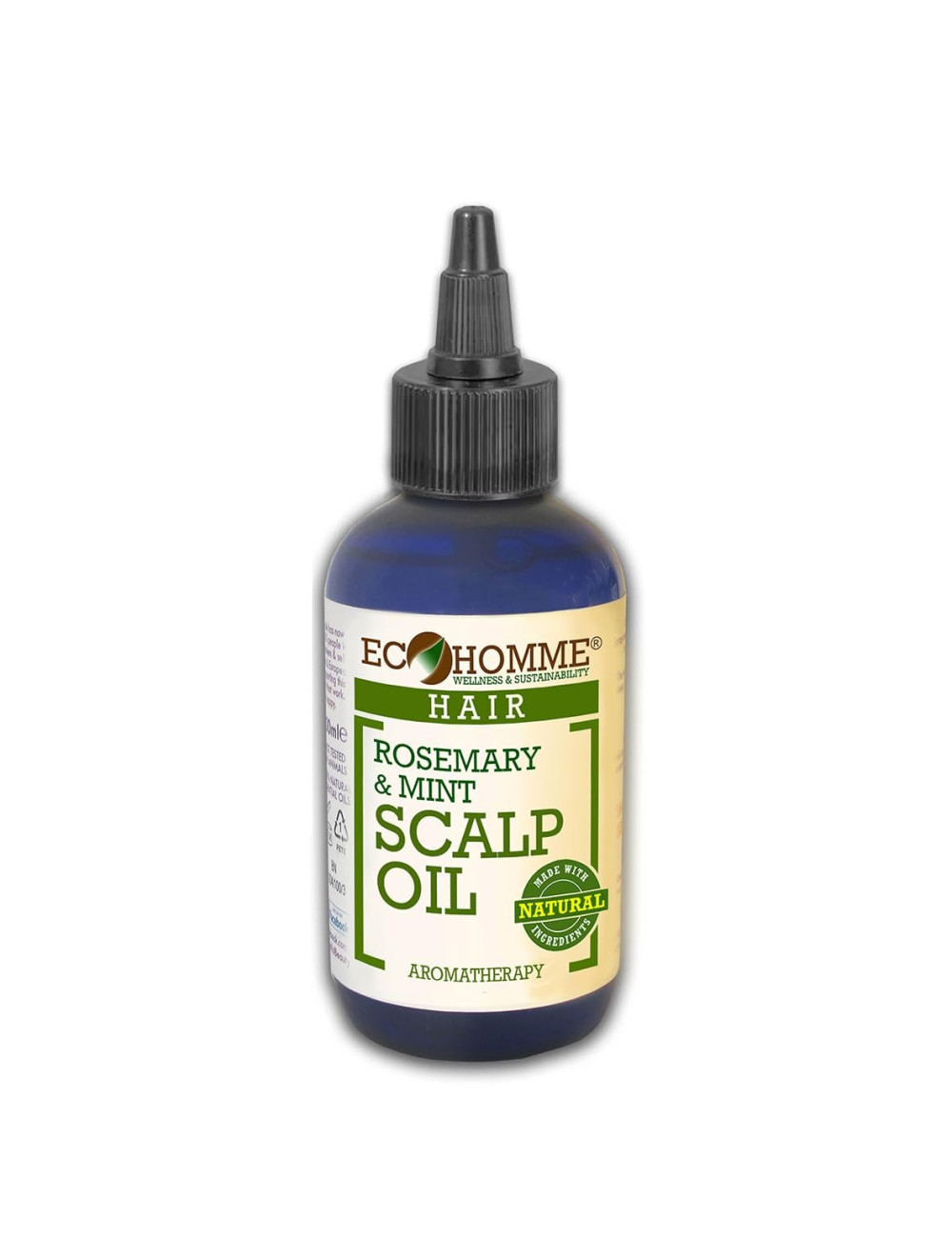 EcoHomme Rosemary & Mint Scalp Oil, Organic 100ml