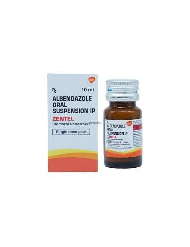 ZENTEL Albendazole 400mg Oral Suspension IP 10ml