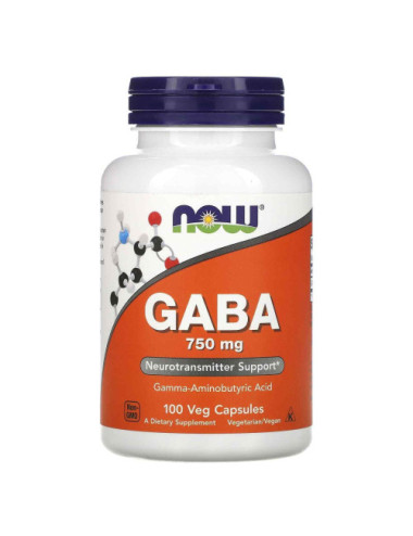 Now Foods GABA 750mg. Neurotransmitter Support
